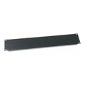 Middle Atlantic EB2-CP12 Steel and Flanged Blank Rack Panel, 2U RMS, 12-Piece, Flat Black Powder Coat