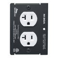 Middle Atlantic M-20A MPR Module, Duplex, 20A, 4" Depth, Black