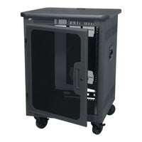 Middle Atlantic PTRK-1426MDK PTRK Series 4-Post Portable Rolling Rack, 26" Depth Floor Standing Rack, 14U RMS