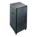 Middle Atlantic PTRK-2126 PTRK Series 21U RMS Portable Rolling 4-Post Floor Standing Rack, 26" Depth