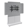 Middle Atlantic FM-DS-6675FW-D8W Forum Floor-to-Wall Mount 3-Bay Display Stand, Designer White, TAA Compliant, Silver Gray