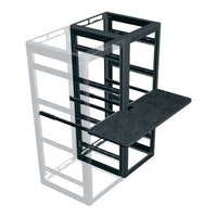 Middle Atlantic WS4-M26-18 Writing Shelf for 26" Deep Racks, 4-Bay, 18" Deep
