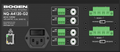Bogen NQ-A4120-G2 Nyquist 4-Channel 120W 2U Audio Power Amplifier, Gen2