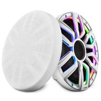 12" Neodymium Marine Powersport Subwoofer Digital LED Lights Carbon Fiber Cone 800W RMS 4-Ohm - front view | Silarius