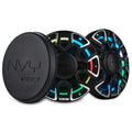 DS18 NVY-M6/BK 6.5” Marine Coaxial Speaker With Kevlar Cone, Bullet Tweeter, Neodymium Magnet, and Digital LED Lights | 200W RMS 4-Ohm