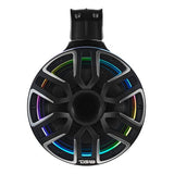 8' Marine Short Tower Speaker With Neodymium Magnet, Kevlar Cone, Compression Driver And Digital LE... - rear view | Silarius