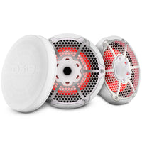 10" Marine 2-Way Hybrid Speaker with RGB LED, Compression Driver and Neodymium Magnet | 450W RMS 4-Ohm - front view | Silarius
