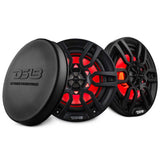 NXL 6.5" 2-Way Coaxial Marine Speaker with LED RGB Lights | 100W RMS 4-Ohm - front view | Silarius
