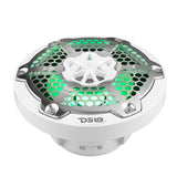 NXL 6.5" 2-Way Coaxial Marine Speaker With LED RGB Lights 100 Watts Rms 4-Ohm - detail view | Silarius