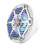NXL 6.5" 2-Way Coaxial Marine Speaker With LED RGB Lights 100 Watts Rms 4-Ohm - detail view | Silarius