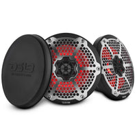 8" Marine 2-Way Hybrid Speaker with RGB LED, Compression Driver and Neodymium Magnet | 350W RMS 4-Ohm - front view | Silarius