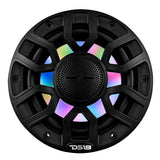 NXL 6.5' 2-Way Coaxial Marine Speaker with Bullet Tweeter and Digital Led Lights | 150W RMS 4-Ohm - rear view | Silarius