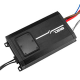 NXL 2-Channel Full-Range Class D IP67 Marine and Powersports Amplifier 2 x 180 Watts Rms @ 4-Ohm - rear view | Silarius