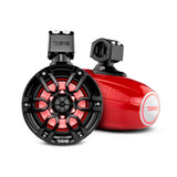 NXL 6.5' Marine and Powersports Towers LED RGB Lights 100 Watts Rms - Red - front view | Silarius