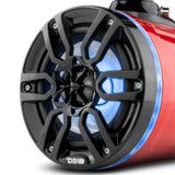 NXL 6.5' Marine and Powersports Towers LED RGB Lights 100 Watts Rms - Red - detail view | Silarius