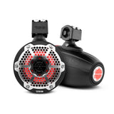 NXL 6.5' Neodymium Marine and Powersports Towers with Built-in Passive Radiator, 1' Driver and LED... - front view | Silarius
