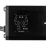 NXL 4-Channel Full-Range Class D IP67 Marine and Powersports Amplifier 4 x 200 Watts Rms @ 4-Ohm - side view | Silarius