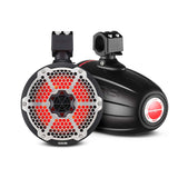 NXL 8' Neodymium Marine and Powersports Towers with Built-in Passive Radiator, 1' Driver and LED R... - front view | Silarius