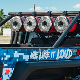 NXL 6.5' Neodymium Marine and Powersports Towers with Built-in Passive Radiator, 1' Driver and LED ... - rear view | Silarius
