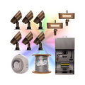 CAST CLBT1ADI Bluetooth Color Changing Uplight Kit, (6) SBLBTC1, (2) SWLBTC1, (3) SBLBTR, (1) CLW142500, (1) CJ150SSMT, (1) CTPC, (1) CTTC, (3) C61335