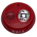 System Sensor PC2RL-LF L-Series Indoor Selectable Output Low Frequency Sounder Strobe, 2-Wire, Ceiling Mount, "FIRE" Marking, Red