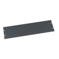 Middle Atlantic PHBL-3 PHBL Series Flat Blank Aluminum Rack Panel, 3U RMS, Flat Black Powder Coat