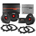 DS18 PKG-PROG64 PRO Audio 6.5” Midrange Speaker Upgrade Kit - With OEM Speaker Adapters, Amplifier & Wiring Kit