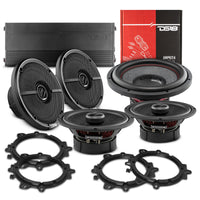 All-in-One Car Audio System (6.5' Speakers, 12' Sub, & Amp) - front view | Silarius