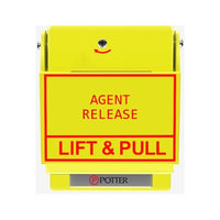 Potter 1000639-4 RMS-6T Expander Wallplate, 6', Yellow