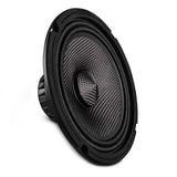 6.5' Slim Motorcycle & Motorsports Loudspeaker With Neodymium Magnet and Water Resistant Carbon Fi... - front view | Silarius