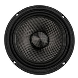 6.5' Slim Motorcycle & Motorsports Loudspeaker With Neodymium Magnet and Water Resistant Carbon Fib... - rear view | Silarius