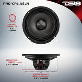 6.5' Slim Motorcycle & Motorsports Loudspeaker With Neodymium Magnet and Water Resistant Carbon F... - detail view | Silarius