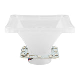 DS18 PRO-H44CL 1' Throat Transparent Plastic Driver Horn With RGB Lights - detail view | Silarius