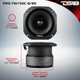 4' Super Bullet Tweeter with 1.5' Titanium Voice Coil and Oversized Ferrite Magnet 200 Watts 8-Ohm - detail view | Silarius