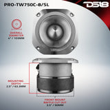 4' Super Bullet Tweeter with 1.5' Titanium Voice Coil and Oversized Ferrite Magnet 200 Watts 8-Ohm - detail view | Silarius