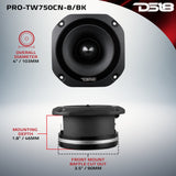 4" Super Bullet Tweeter with 1.5" Titanium Voice Coil Neodymium Magnet 220 Watts 8-Ohm - detail view | Silarius