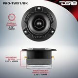 Pro Audio Loudspeakers Package - Pair 6.5" Speakers + Pair of Tweeters