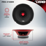 PRO-X 10' Mid-Range Bullet Loudspeaker | 300W RMS 8-Ohm - detail view | Silarius