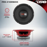 PRO-X 10' Mid-Bass Loudspeaker | 400W RMS 8-Ohm - detail view | Silarius