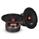PRO-X 5.25" Mid-Range Loudspeaker with Bullet | 150W RMS 4-Ohm - side view | Silarius