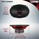 PRO-X 6X9' Mid-Range Bullet Loudspeaker | 200W RMS 8-Ohm - detail view | Silarius