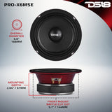 6.5" Sealed Back Mid-Range Loudspeaker | 500W | 8-Ohm - detail view | Silarius
