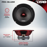Pro Audio Loudspeakers & Tweeters Package - Pair PRO-X8.4BM + Pair of PRO-TW1X/BK - detail view | Silarius