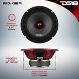 PRO-X 8' Mid-Range Bullet Loudspeaker | 275W RMS 8-Ohm - detail view | Silarius