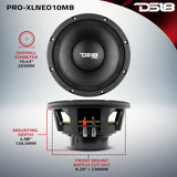 PRO 10" Neodymium Mid-Bass Loudspeaker 1000 Watts Rms 8-Ohm - detail view | Silarius