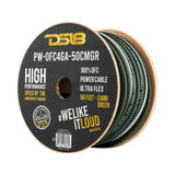 4-GA 100% OFC Ground, Power Cable, 50 Feet -Camo Green - front view | Silarius