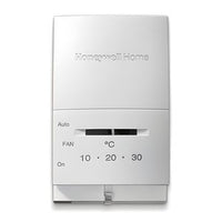 Honeywell Home T822K1042 Vertical Heat Only Mechanical Thermsotat for Garages. Terminals R, W,