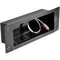 Peerless-AV IBA3 Recessed Cable Management and Power Storage Accessory Box, Gloss Black