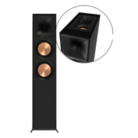 Klipsch R-605FA-BL Reference Premiere Floorstanding Speaker with Dolby Atmos, Black