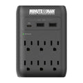 Minuteman MMS-WAL6U3 Desktop USB Charger and Surge Protector